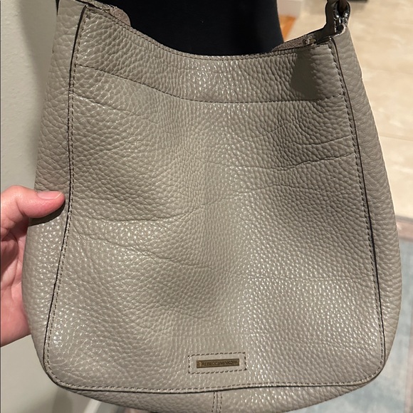 Rebecca Minkoff small studded gray Darren feed bag. - Picture 4 of 9